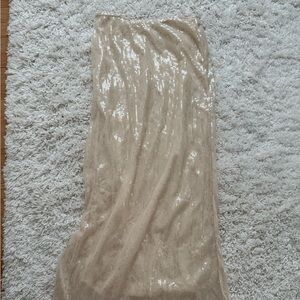 Misguided Sequin Maxi Skirt